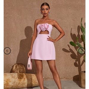 Kinsley Strapless Cutout Mini Dress from Mew Mews